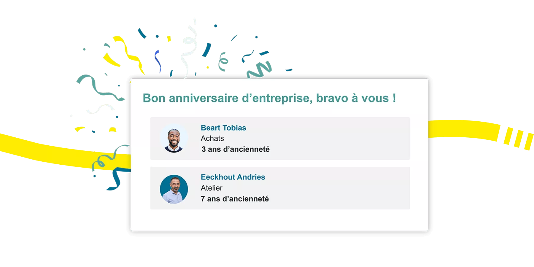 Notification d'anniversaire sur le logiciel Kelio pour renforcer la reconnaissance et l'engagement