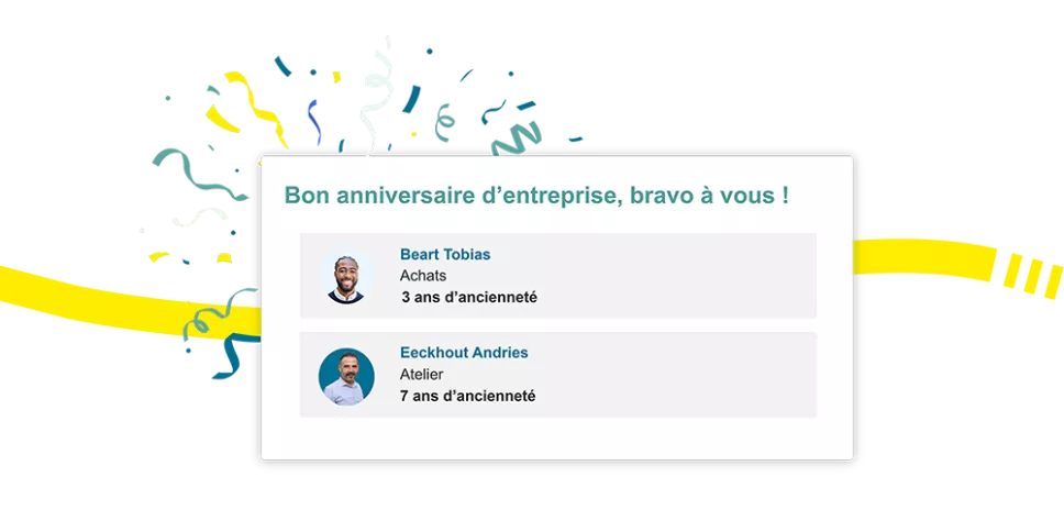 Notification d'anniversaire sur le logiciel Kelio pour renforcer la reconnaissance et l'engagement