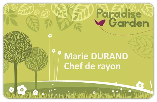 exemple personnalisation de badge